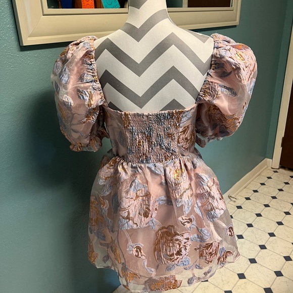 Buddy Love Romantic Puff Sleeve Lolita Style Mini Dress - Picture 5 of 11